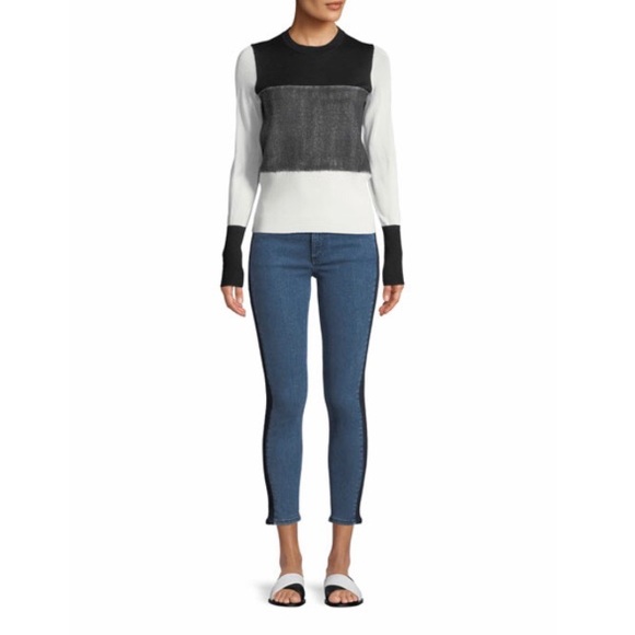 Rag & Bone Side Stripe Mid Rise Skinny Jeans - Picture 4 of 4